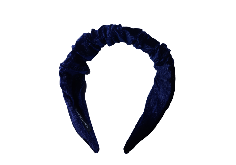 Navy Blue Velvet Hairband