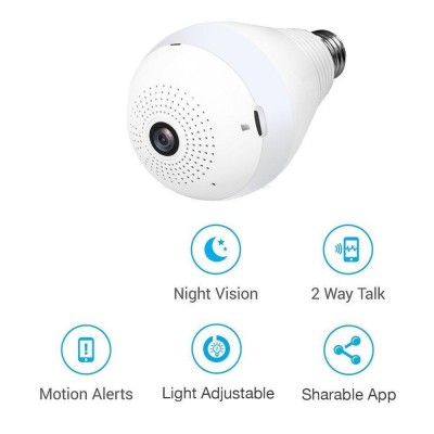 0323 Panoramic Camera Light Bulb (WiFi Wireless Smart spy Bulb)