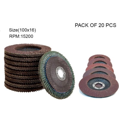 0426 Abrasive Flap Disc Sanding Grinding Wheel, Polishing Wheel Grinding Disc (100 X 16 mm)