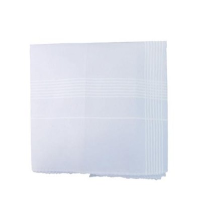 1537 Men's King Size Formal Handkerchiefs for Office Use - Pack of 12