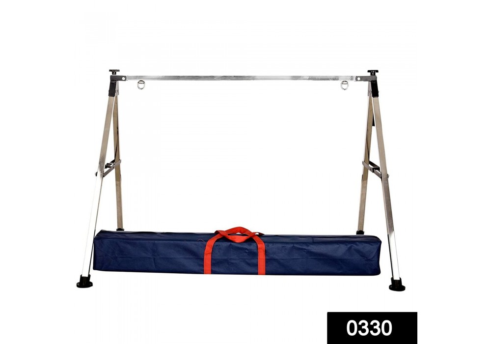 0330 Folding Stainless Steel Baby Cradle with Carry Bag