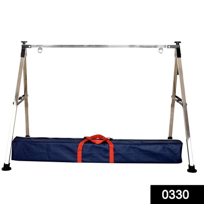 0330 Folding Stainless Steel Baby Cradle with Carry Bag